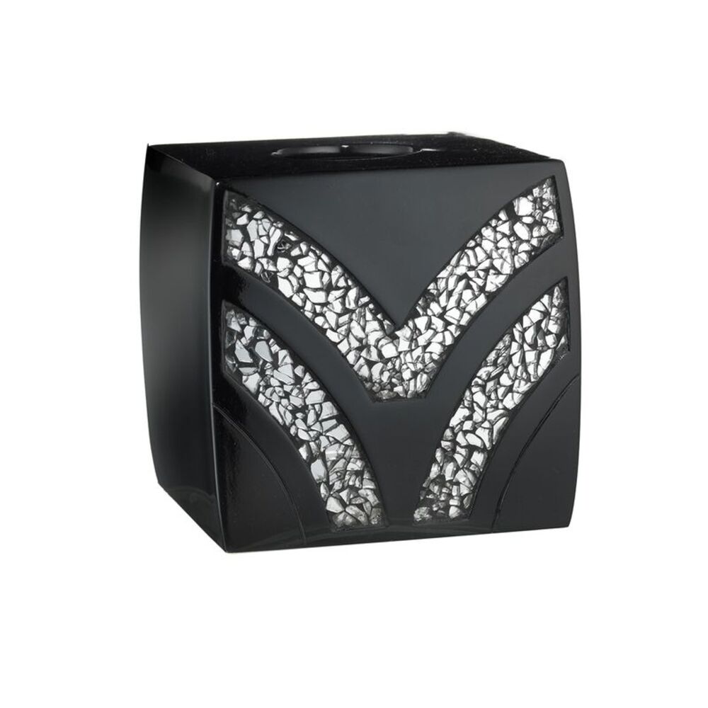 Popular Bath Black Sinatra Bath Decor Accessories, Premium, Durable, Acrylic